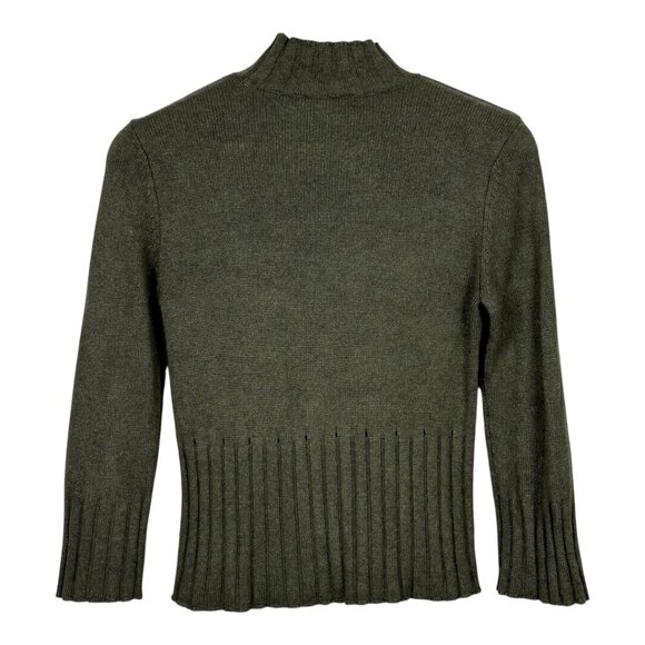 Vintage Holt Renfrew Collection Silk Cashmere Blend Mock Neck Sweater - Picture 3 of 9